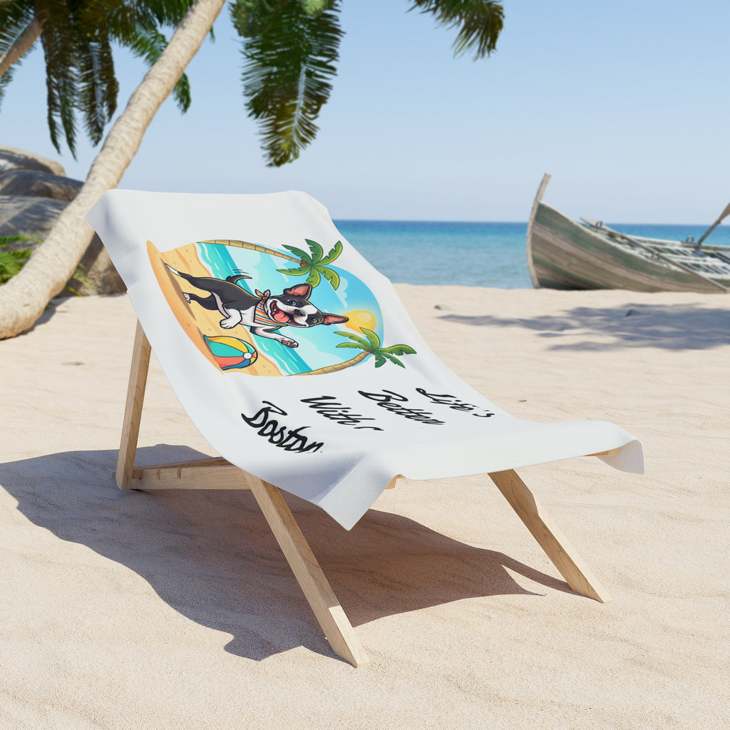 Life’s Better With a Boston Beach Towel
